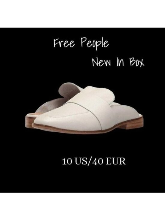Free People Shoes - Free People Leather Mule Loafers Size 10 US 40 EU - New in Box